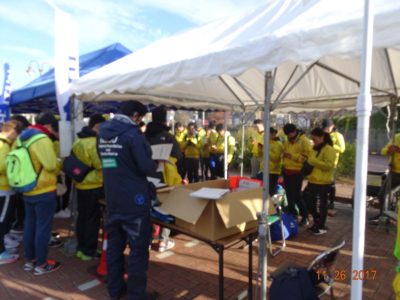 第１回青葉区民マラソンから医療・救護本部の運営と救護活動を行っています。