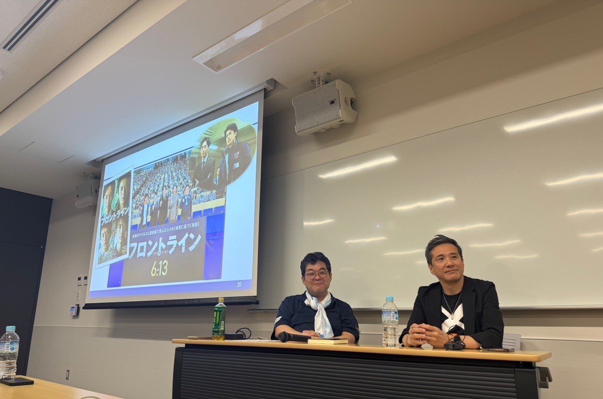 講演を行う阿南英明氏と近藤久禎氏